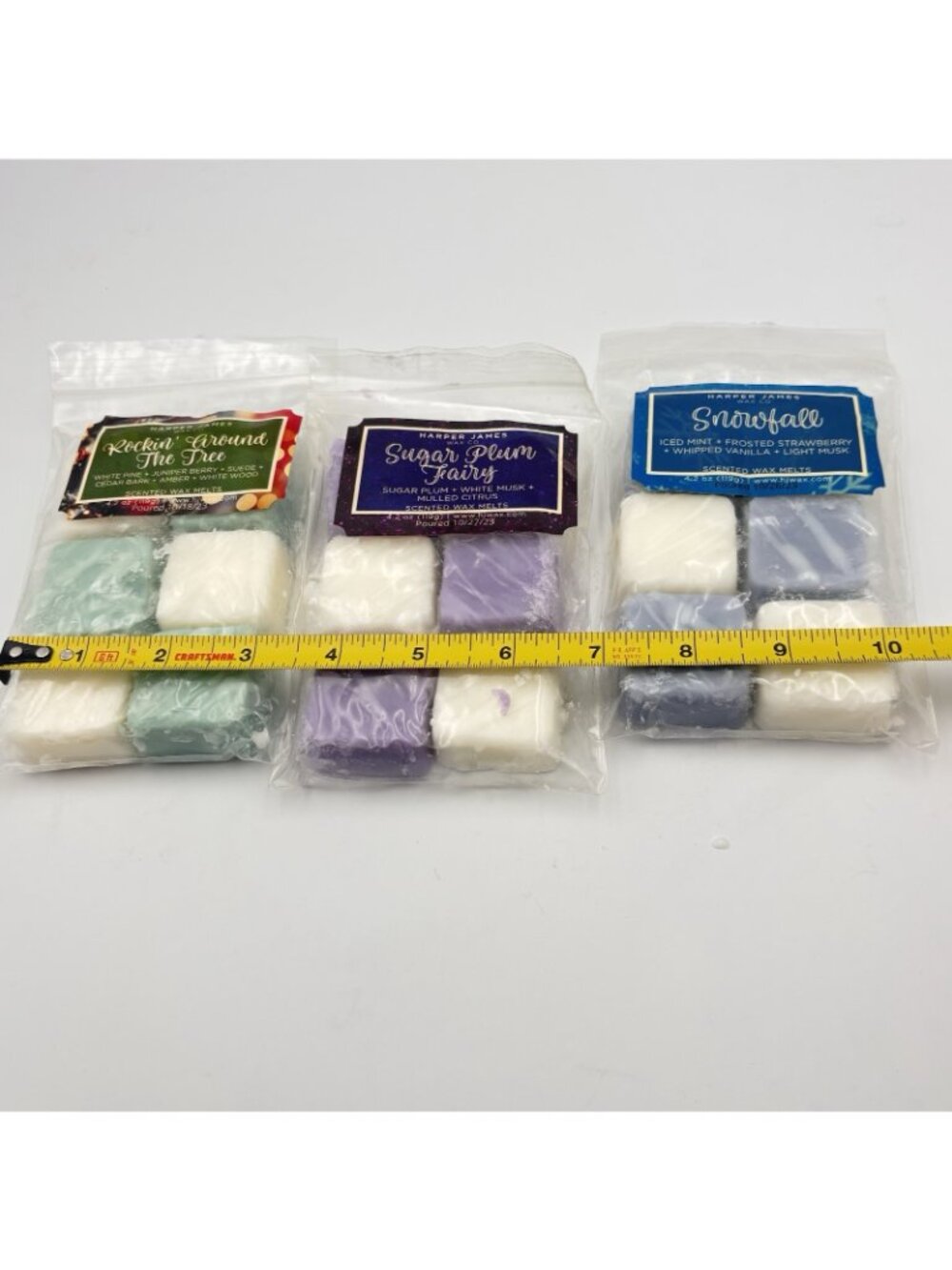 Harper James Vendor Wax Melts Three 4.2 oz Packs Winter Christmas Scents Cubes - Picture 14 of 14